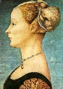 Portrait of a Girl - Panel Museo Poldi Pezzoli Antonio Pollaiuolo